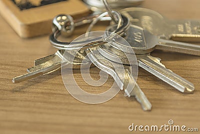 Set of home keys detailed Stock Photo