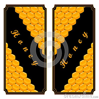 The set honey Vector Illustration