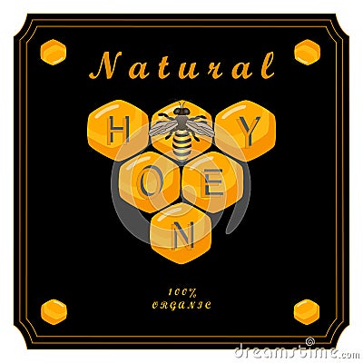 The set honey Vector Illustration