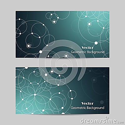 Set of horizontal banners Vector Illustration