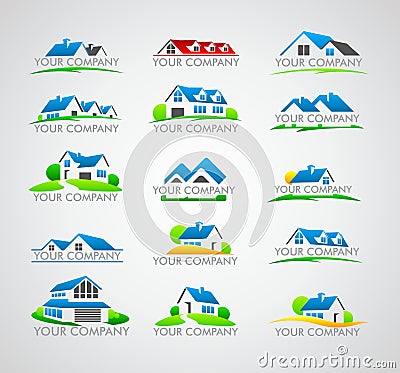 Set of house logo Vector Illustration