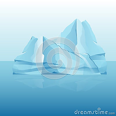 Set ice caps snowdrifts and icicles eleme Vector Illustration