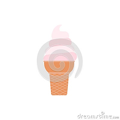 Set of ice creams and popsicles icons. Collection cartoon cream food. Vector art illustration isolated on white Vector Illustration