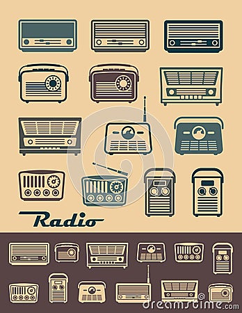 Radio receivers. Vector Illustration Vector Illustration