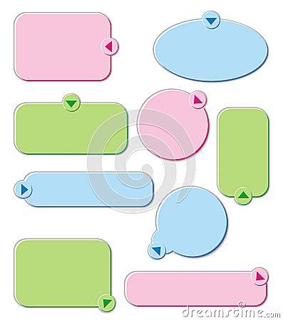 Set of indexes Vector Illustration