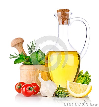 Set of ingredients and spice for food cooking Stock Photo