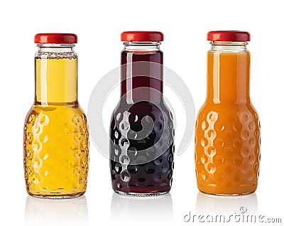 set of Juice bottle Stock Photo