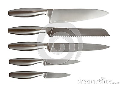 Set of knives Stock Photo