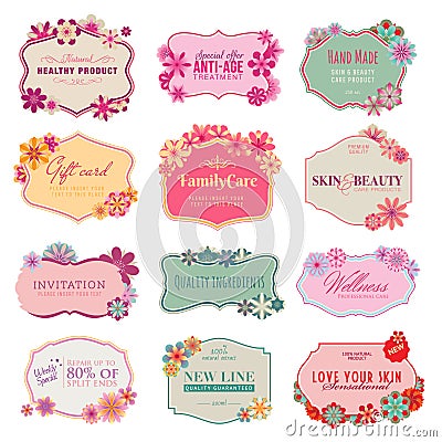 Set of labels and stickers Vector Illustration