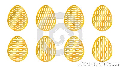 Set of laser cut for print design. Seasonal nature background. Cute vector illustration. Happy easter vector egg. Easter Vector Illustration