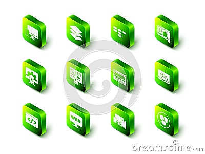 Set Layers, Site map, UI or UX design, Web development, RGB and CMYK color mixing, Monitor, mobile, tablet and graphic Vector Illustration