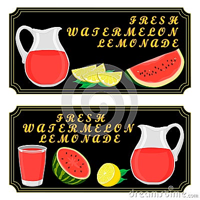 The set lemonade Vector Illustration