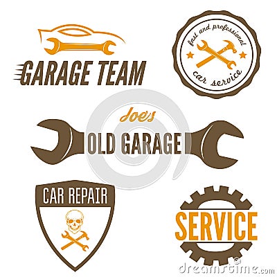 Set of logo, badge, emblem and logotype element Vector Illustration