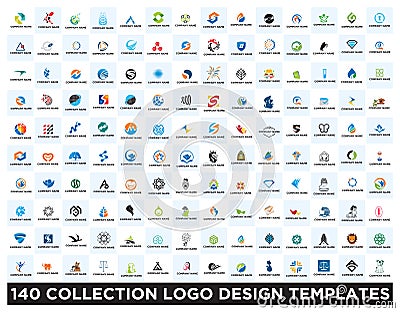 Set of logo design templates Stock Photo