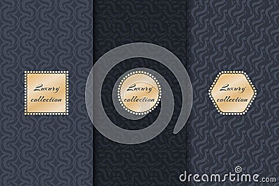 Set of luxury backgrounds Vector Illustration