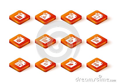 Set M3U file document, JS, AVI, XLS, AI, MAX, WAV and DOC icon. Vector Vector Illustration