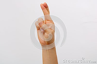 Set of man hand gestures Stock Photo