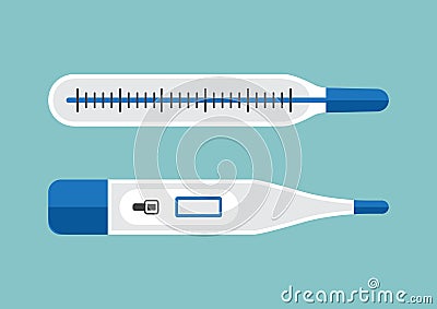 Thermometer icon. Vector illustration Cartoon Illustration