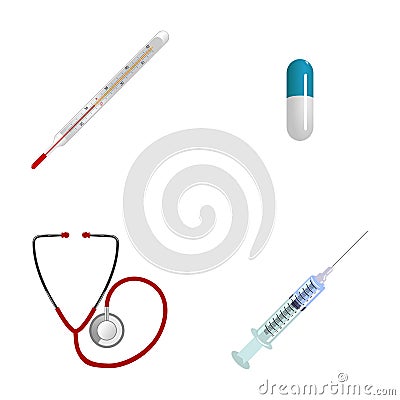 Set of medical tools Vector Illustration