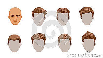 Hair man Vector Illustration