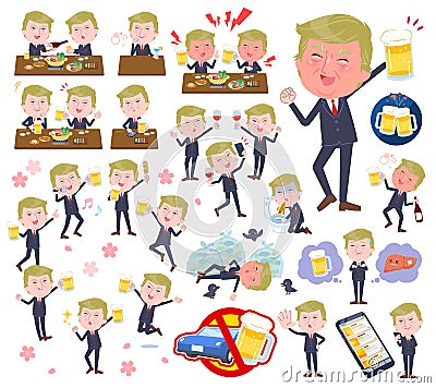 Donald Trump president_alcohol Vector Illustration