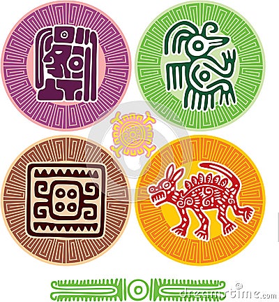 Set of Mexican Design Elements Vector Illustration