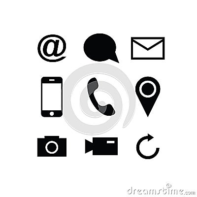 Set of modern gadget icons Vector Illustration