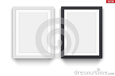 Set of modern picture frames Vector Illustration