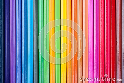 Set of multicolor pencils Stock Photo