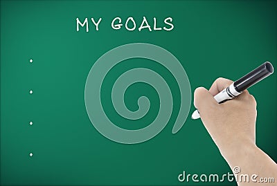 Set my goals Stock Photo