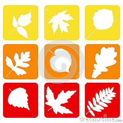 Set nature icons. Vector Illustration