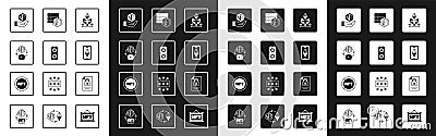Set NFT Digital crypto art, Video graphic card, Ethereum ETH, blockchain technology, Document and and icon. Vector Vector Illustration