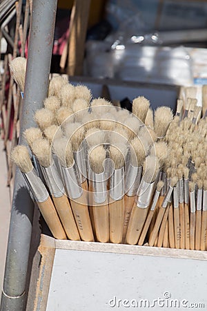 Set of painting brush Stock Photo