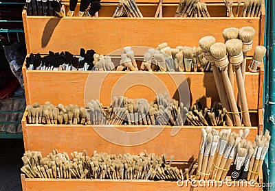 Set of painting brush Stock Photo