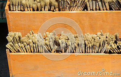 Set of painting brush Stock Photo