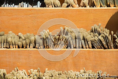 Set of painting brush Stock Photo