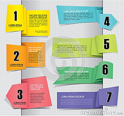 Set of Paper Tag Labels Vector Illustration