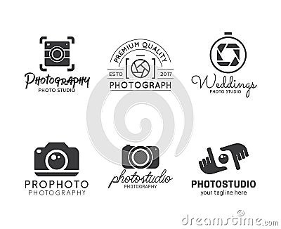 Set of photography logo Vector Illustration