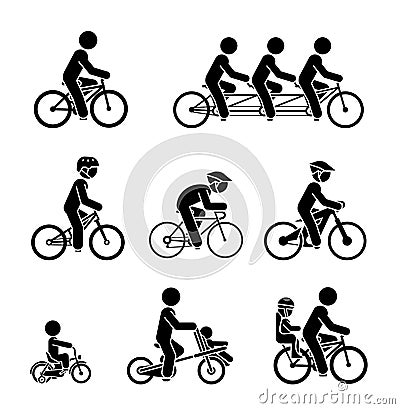 Types of bicycle Vector Illustration