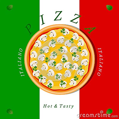 The set pizza Vector Illustration