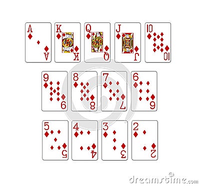 set of poker cards Stock Photo