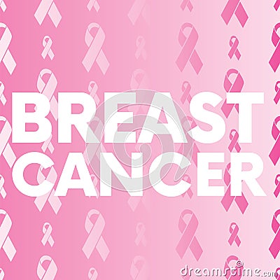 A set of ready-made designs of banners, leaflets, posters and postcards on the topic Breast Cancer. Vector illustration. Vector Illustration