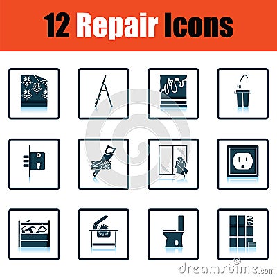 Set of repair icons Vector Illustration