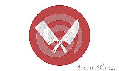 Set of restaurant knives icons Vector Illustration