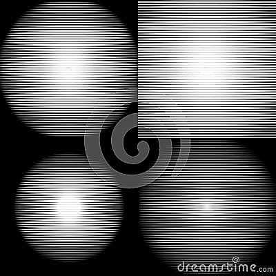 Set of Retro Parallel Halftone Lines texture, pattern. Oblique lines background. Vector Illustration
