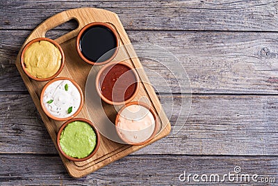 Set of sauces Stock Photo