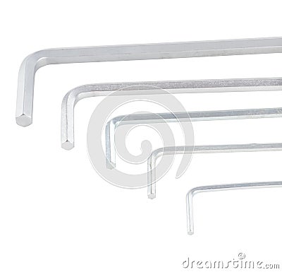 Set Screwdrivers - hexahedron Stock Photo