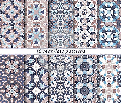 Set of seamless pattern Vector Illustration