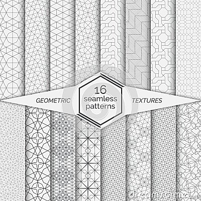 Set of seamless patterns Vector Illustration