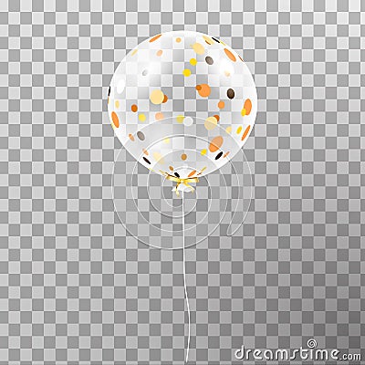 Set of silver, blue, green helium balloon in the air . Frosted party balloons for event design. Party decorations for bir Vector Illustration